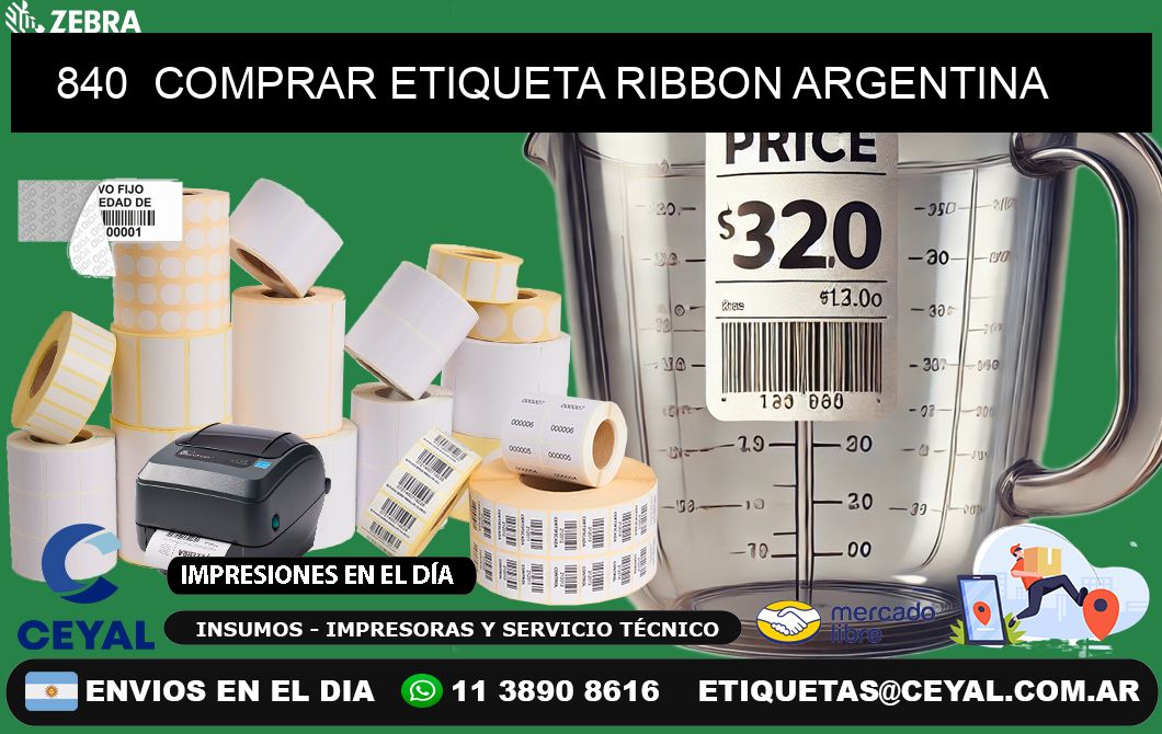 840  COMPRAR ETIQUETA RIBBON ARGENTINA