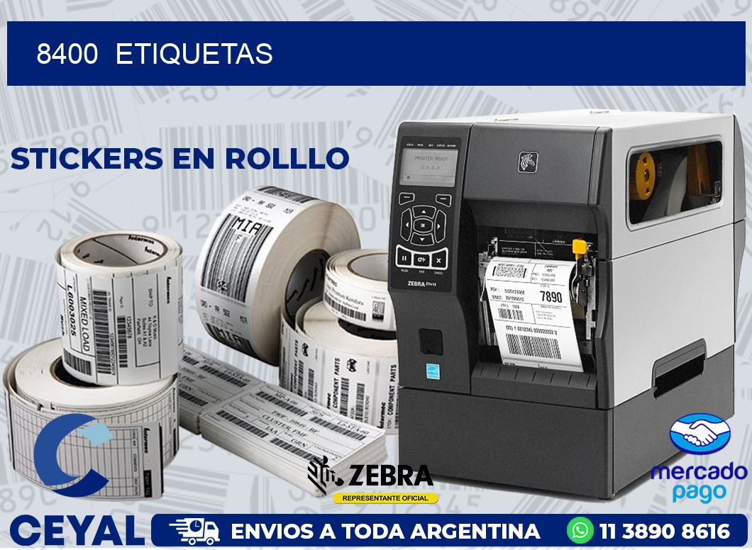 8400  ETIQUETAS