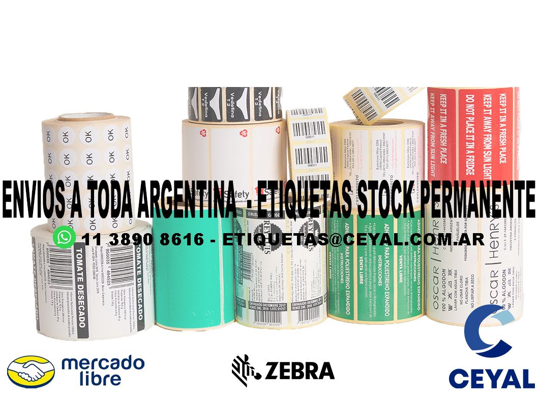 900 ETIQUETAS PEGATINA 89 x 34 ENVIOS ARGENTINA