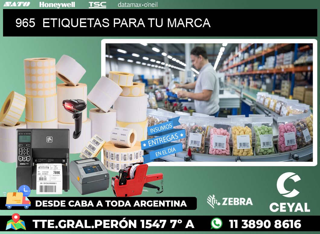 965  ETIQUETAS PARA TU MARCA