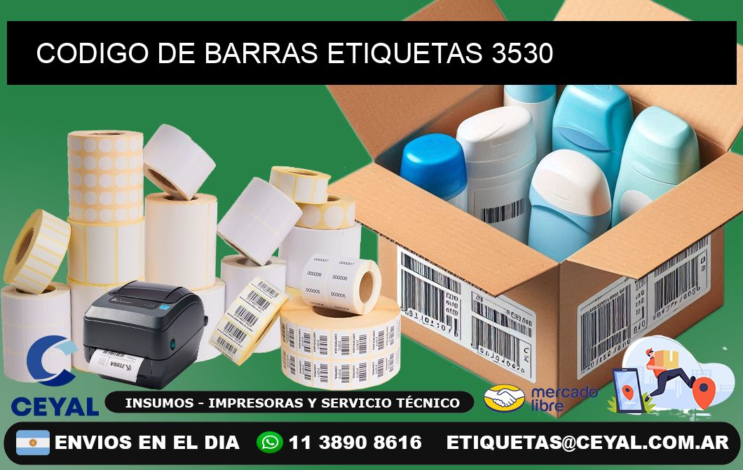 CODIGO DE BARRAS ETIQUETAS 3530