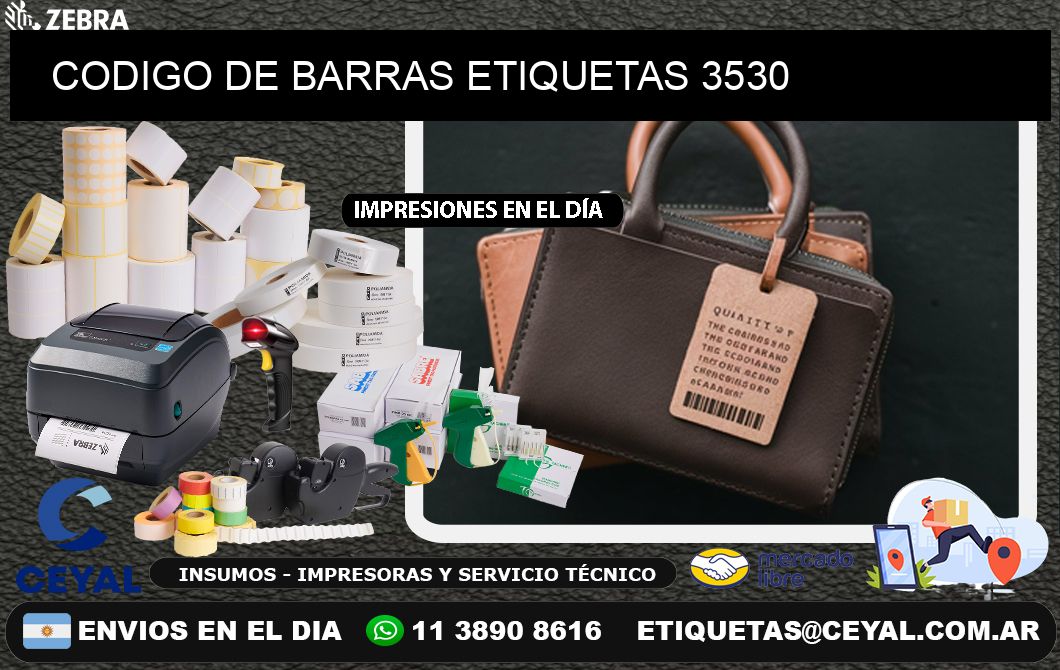 CODIGO DE BARRAS ETIQUETAS 3530