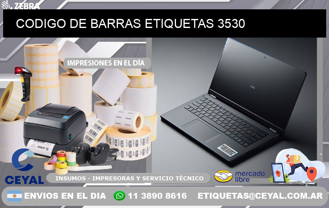 CODIGO DE BARRAS ETIQUETAS 3530