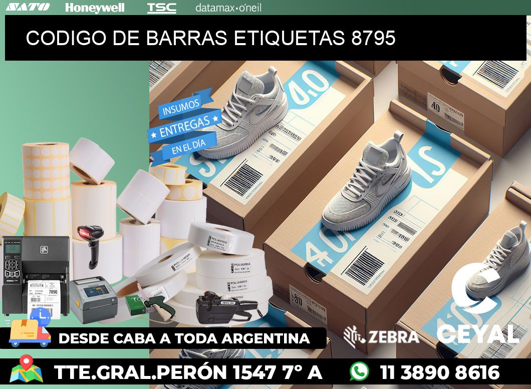 CODIGO DE BARRAS ETIQUETAS 8795