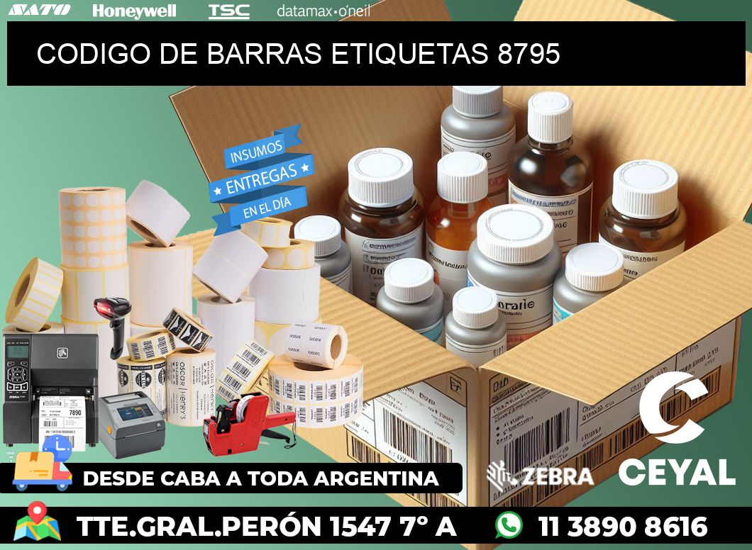 CODIGO DE BARRAS ETIQUETAS 8795