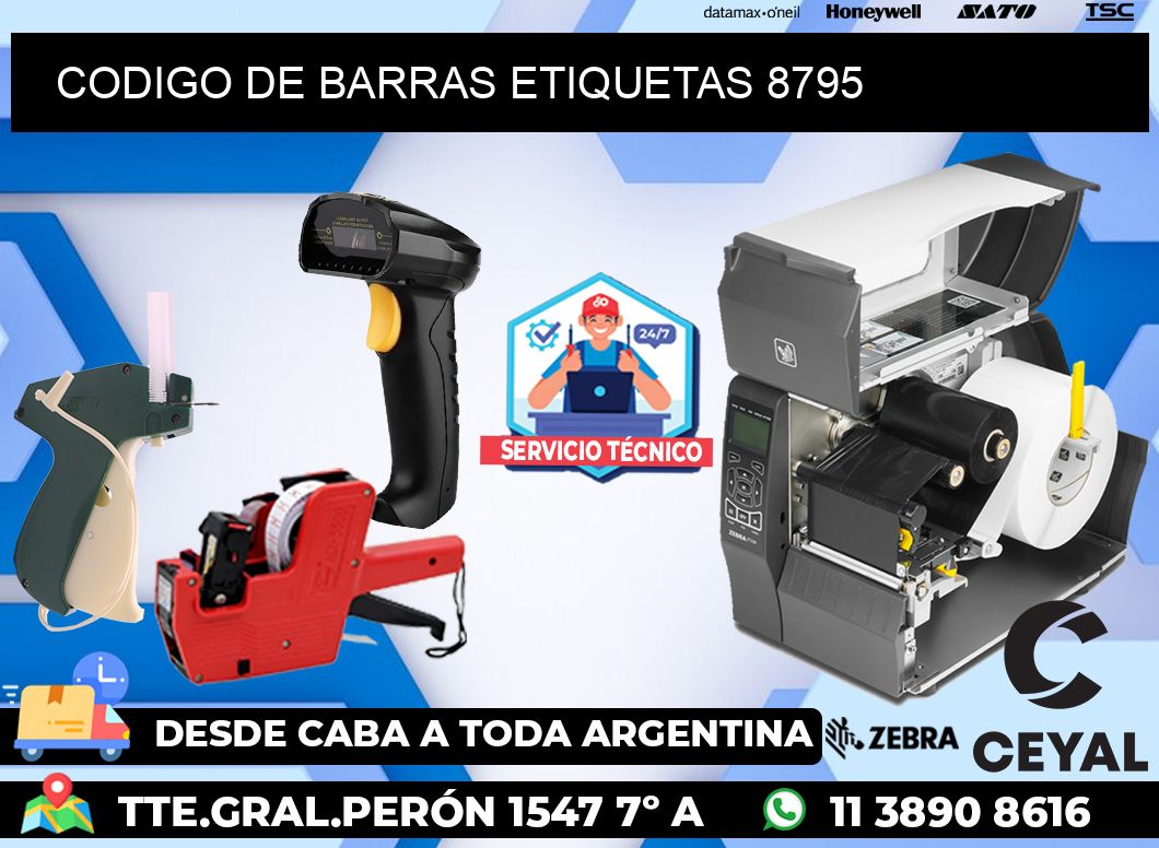 CODIGO DE BARRAS ETIQUETAS 8795