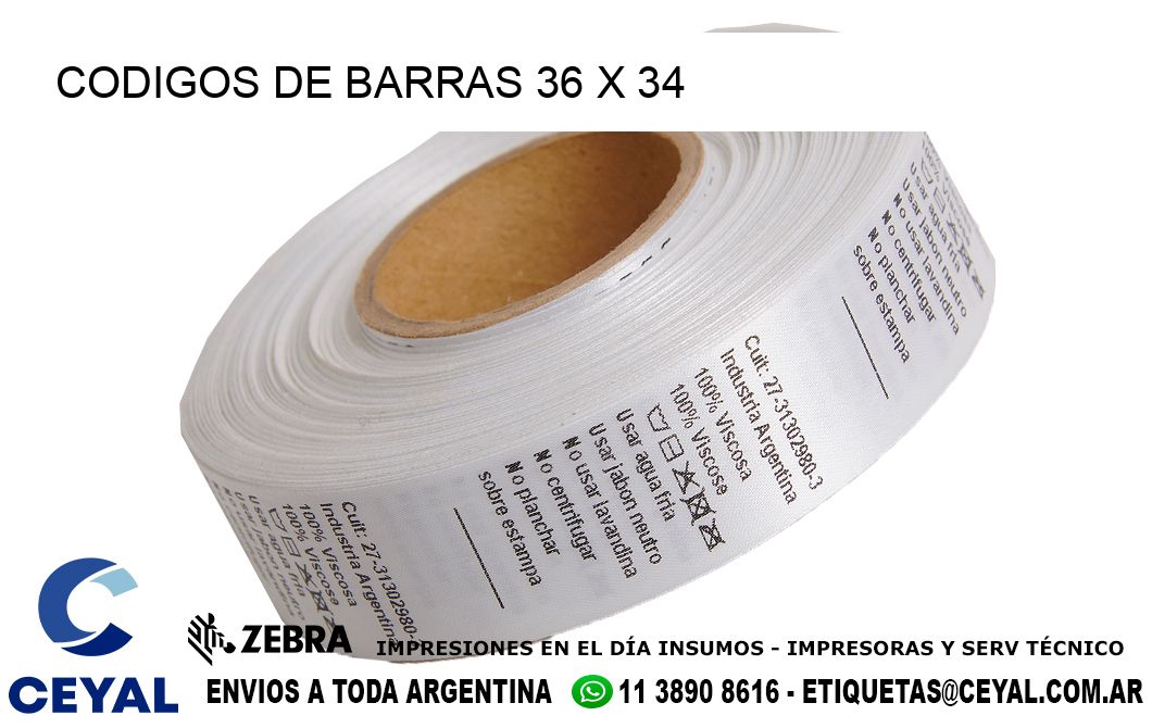 CODIGOS DE BARRAS 36 x 34