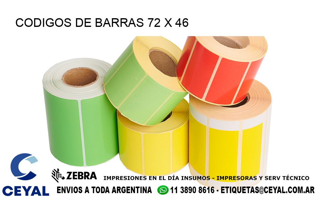 CODIGOS DE BARRAS 72 x 46