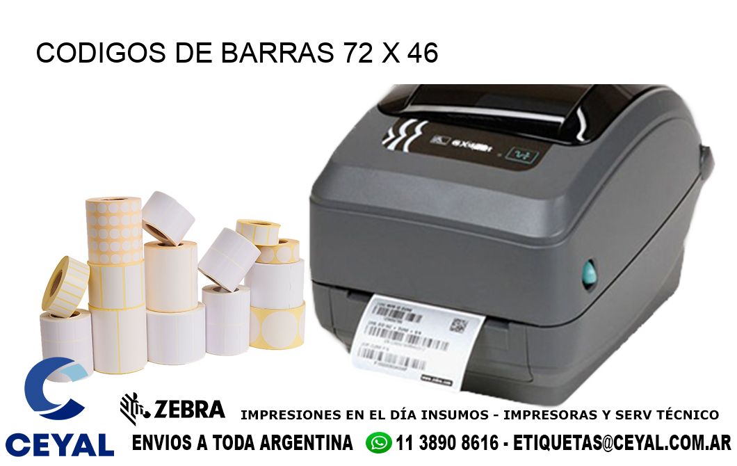 CODIGOS DE BARRAS 72 x 46