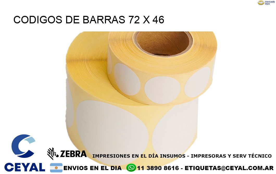 CODIGOS DE BARRAS 72 x 46