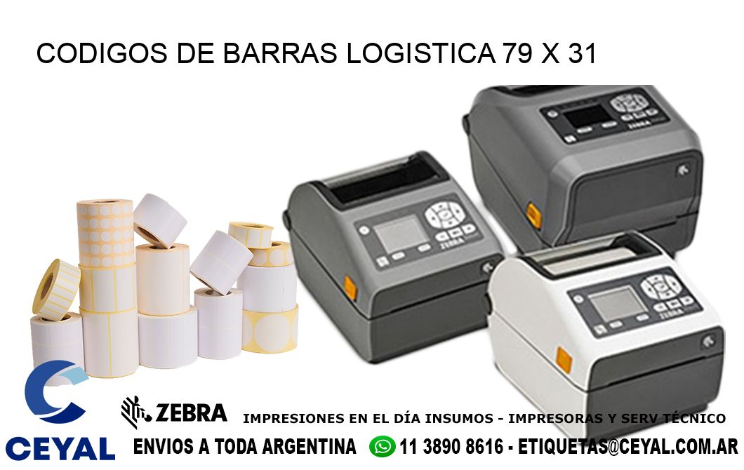 CODIGOS DE BARRAS LOGISTICA 79 x 31