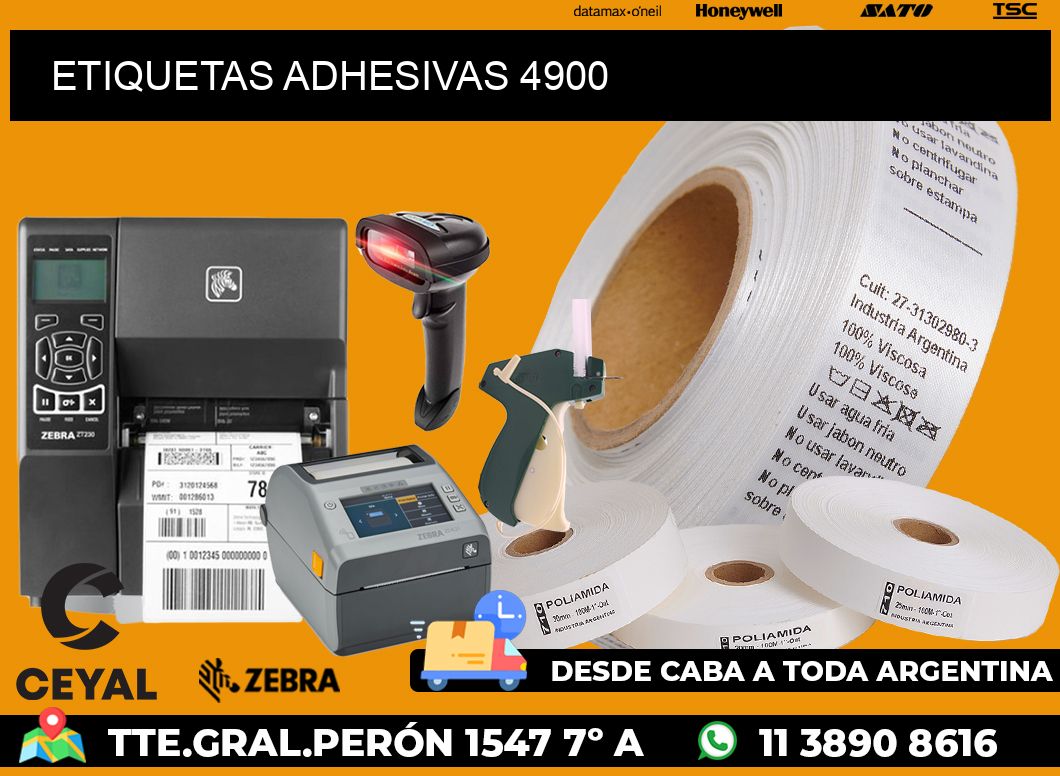 ETIQUETAS ADHESIVAS 4900