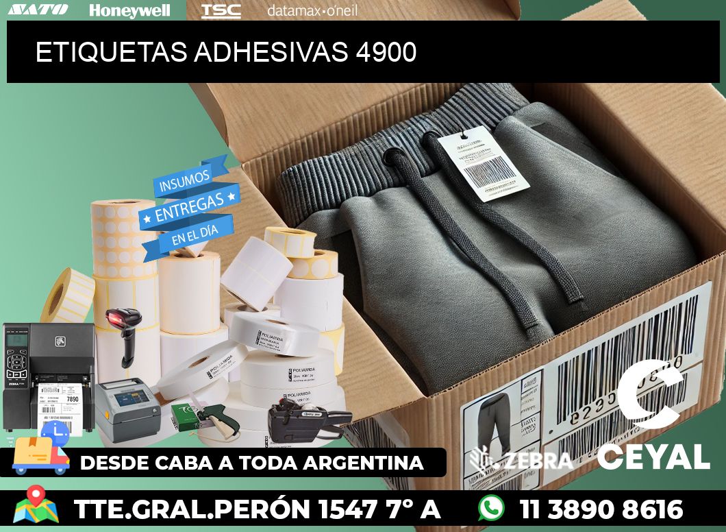 ETIQUETAS ADHESIVAS 4900