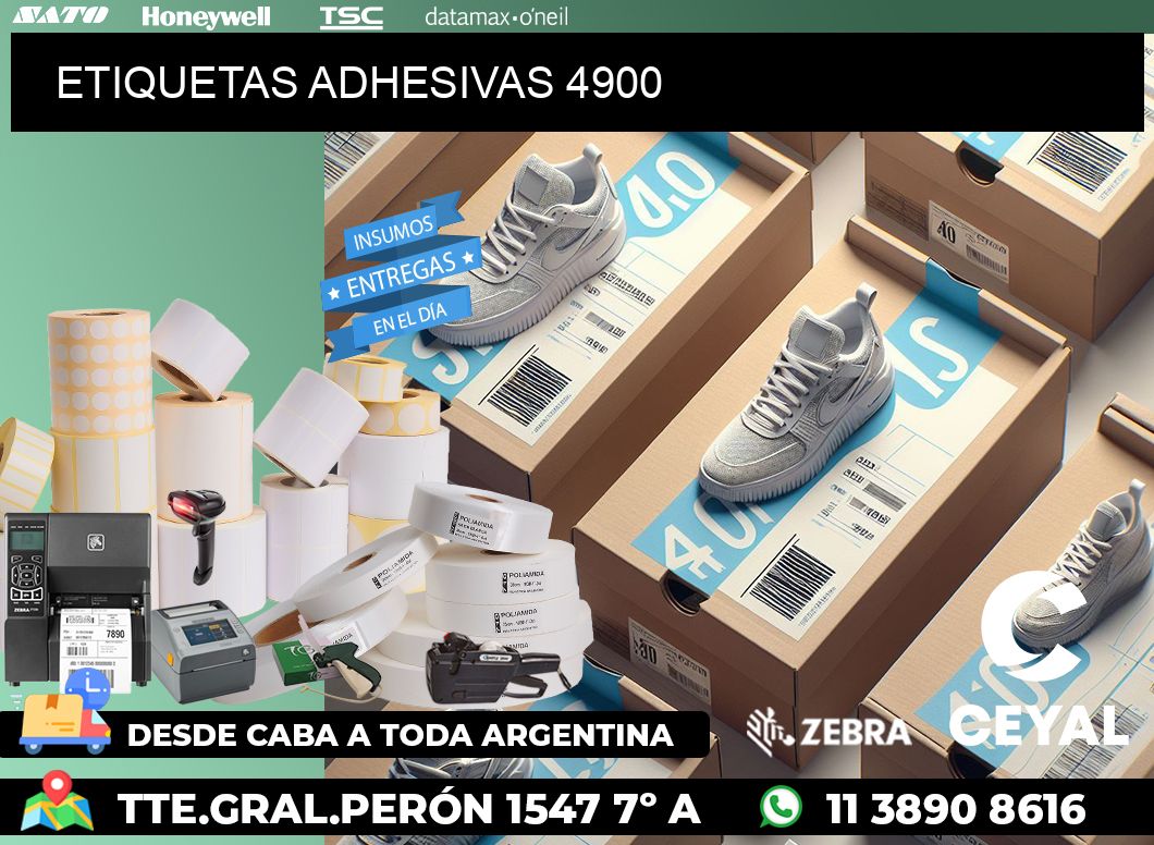 ETIQUETAS ADHESIVAS 4900
