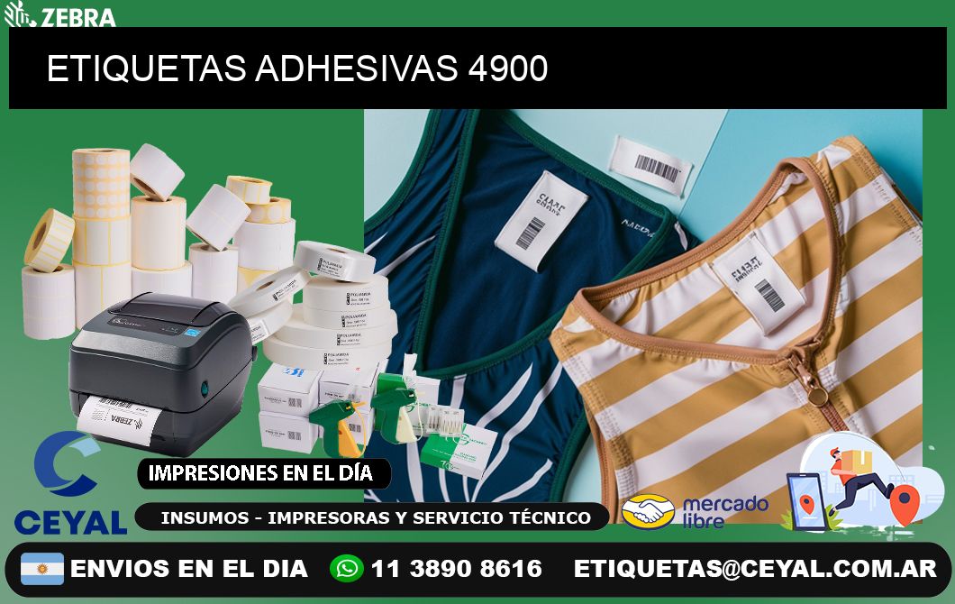ETIQUETAS ADHESIVAS 4900