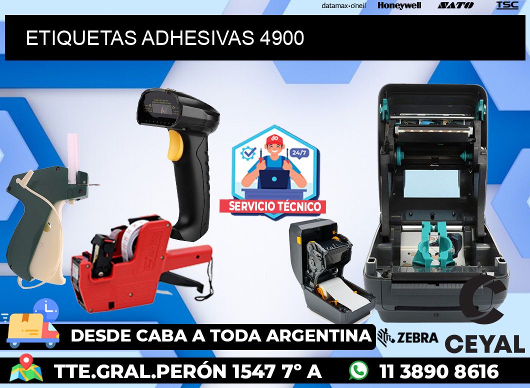 ETIQUETAS ADHESIVAS 4900