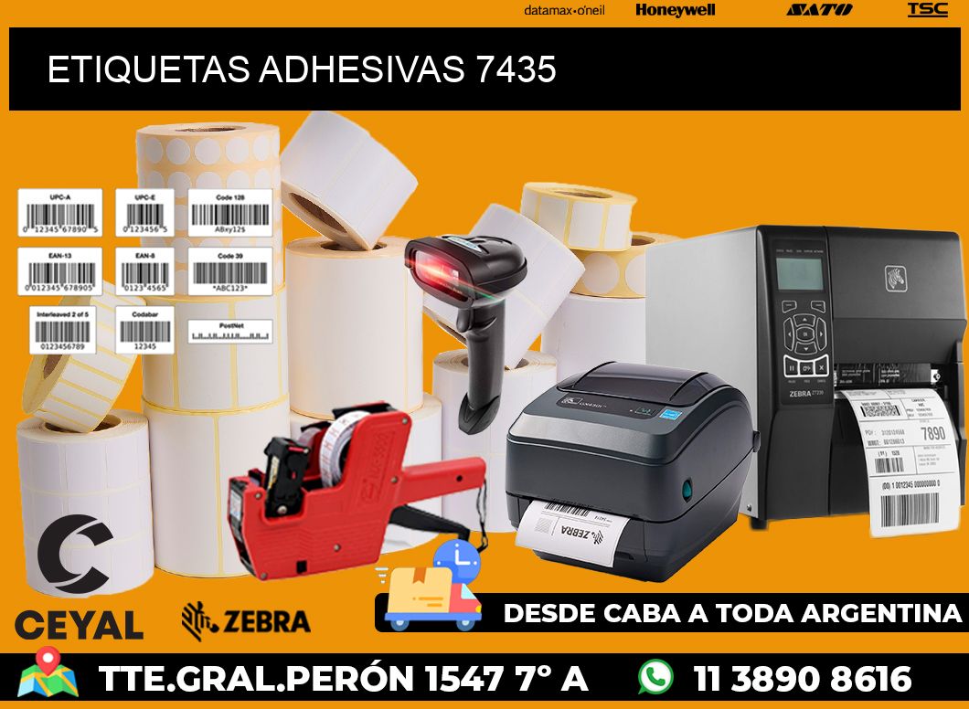 ETIQUETAS ADHESIVAS 7435