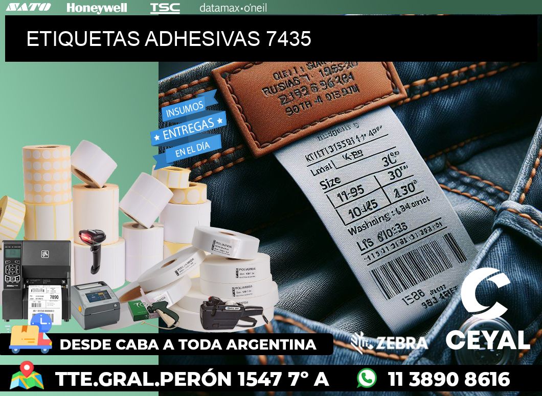 ETIQUETAS ADHESIVAS 7435