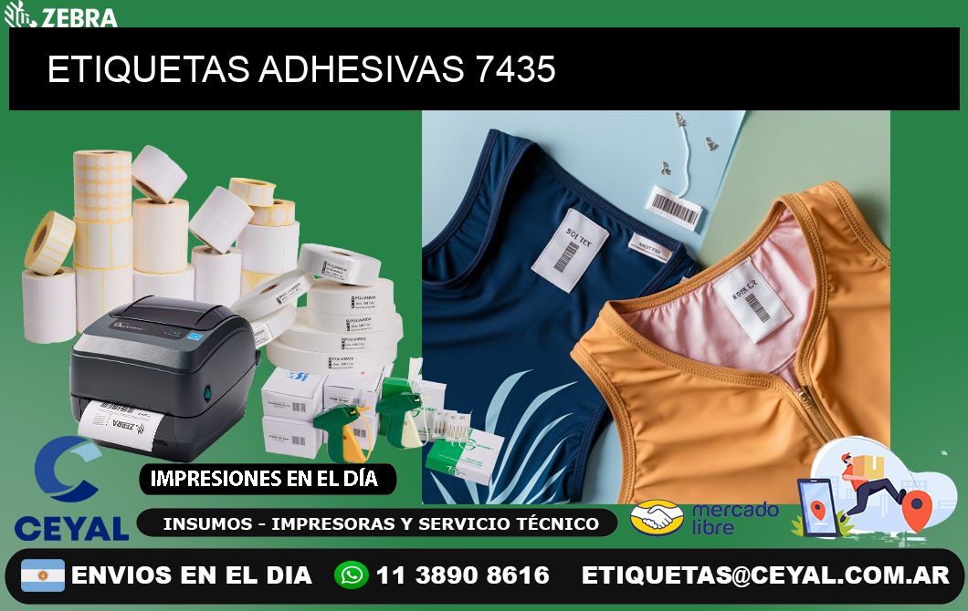 ETIQUETAS ADHESIVAS 7435