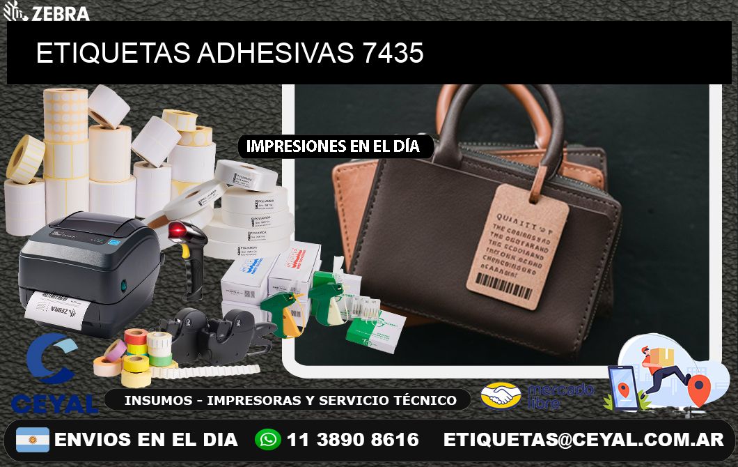 ETIQUETAS ADHESIVAS 7435