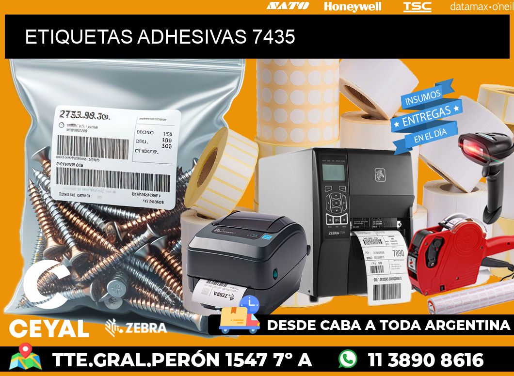 ETIQUETAS ADHESIVAS 7435