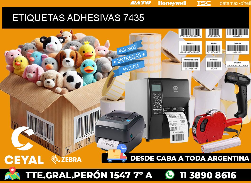 ETIQUETAS ADHESIVAS 7435