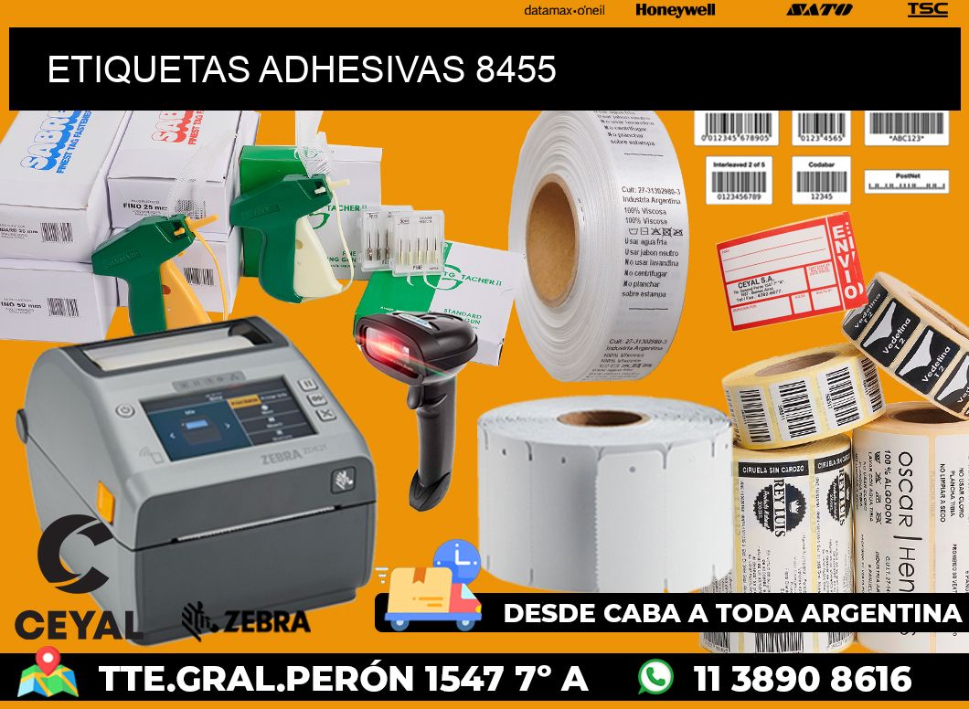 ETIQUETAS ADHESIVAS 8455