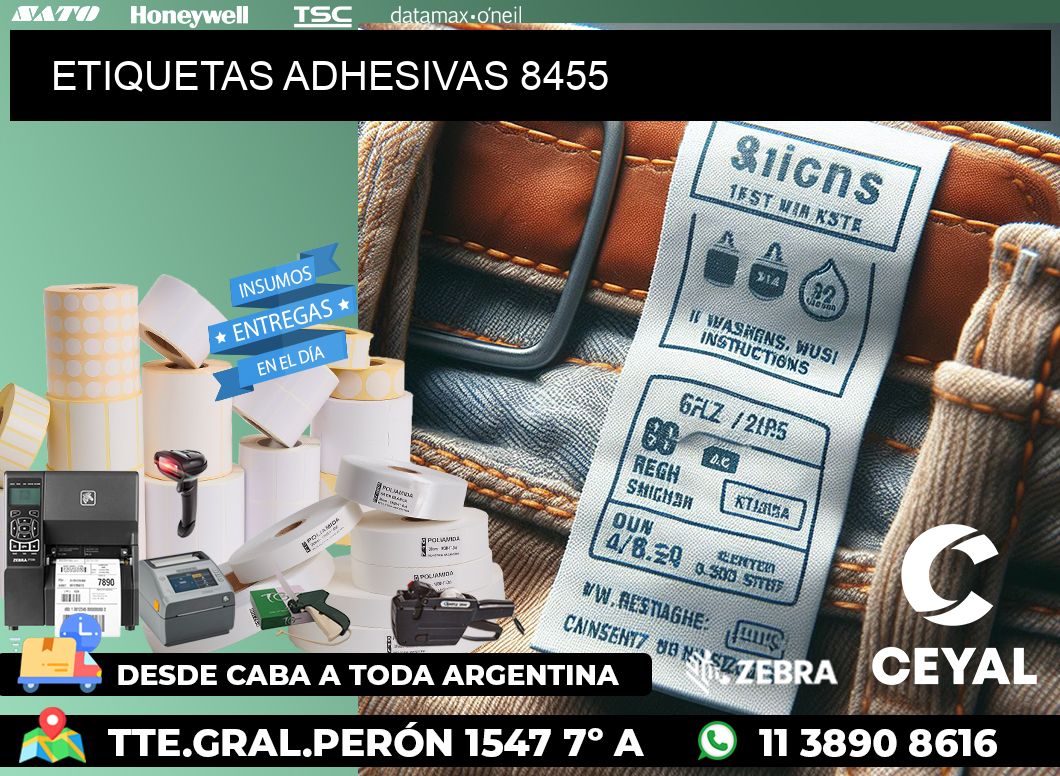 ETIQUETAS ADHESIVAS 8455