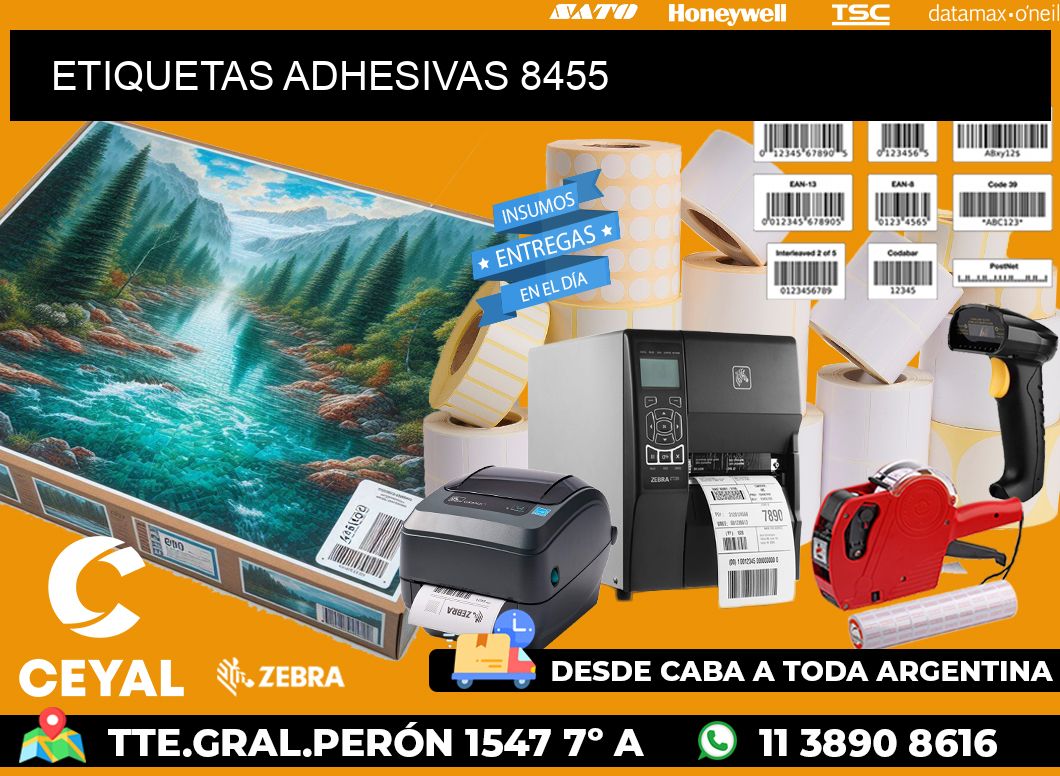 ETIQUETAS ADHESIVAS 8455