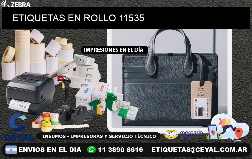 ETIQUETAS EN ROLLO 11535