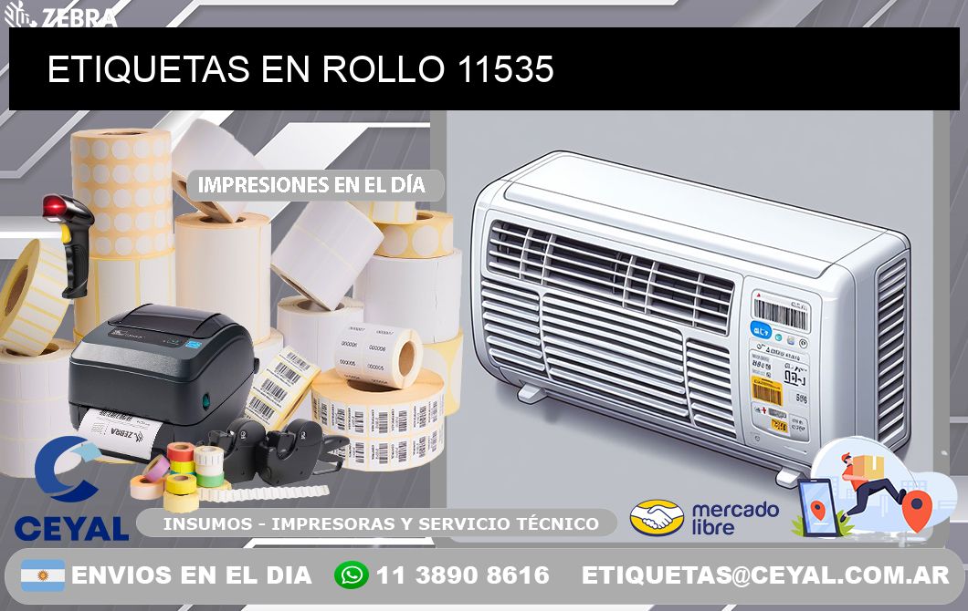 ETIQUETAS EN ROLLO 11535