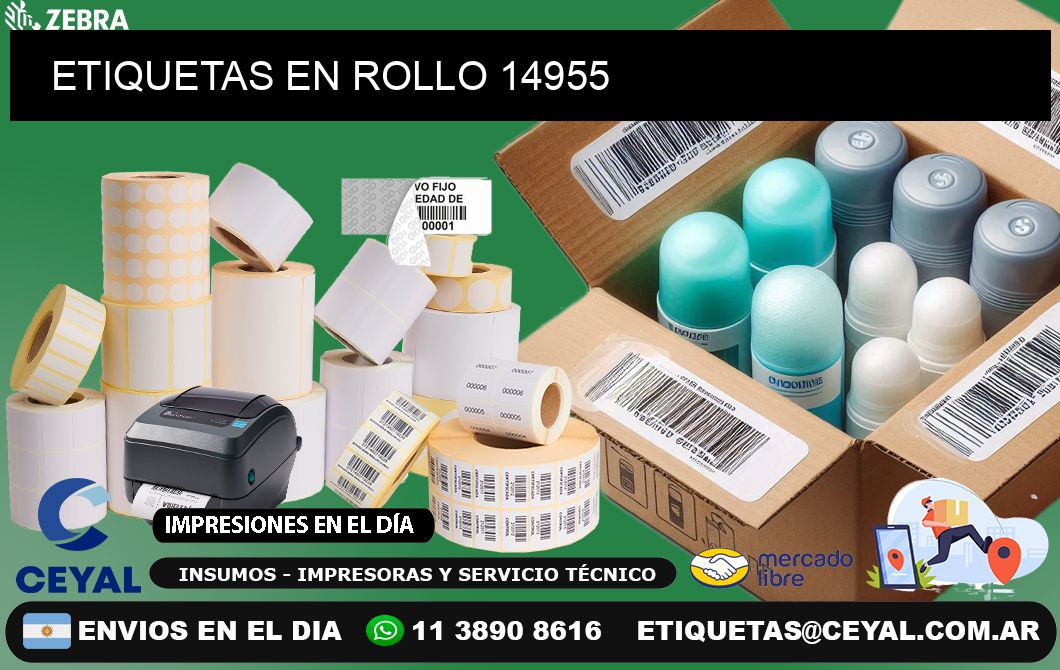 ETIQUETAS EN ROLLO 14955