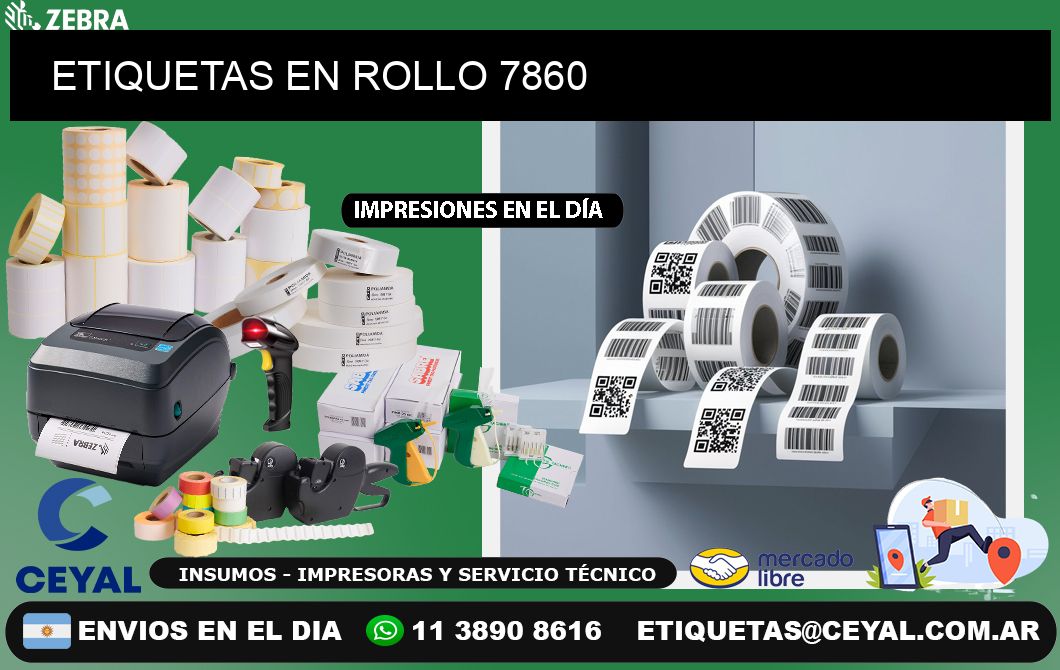 ETIQUETAS EN ROLLO 7860