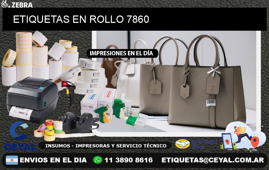 ETIQUETAS EN ROLLO 7860