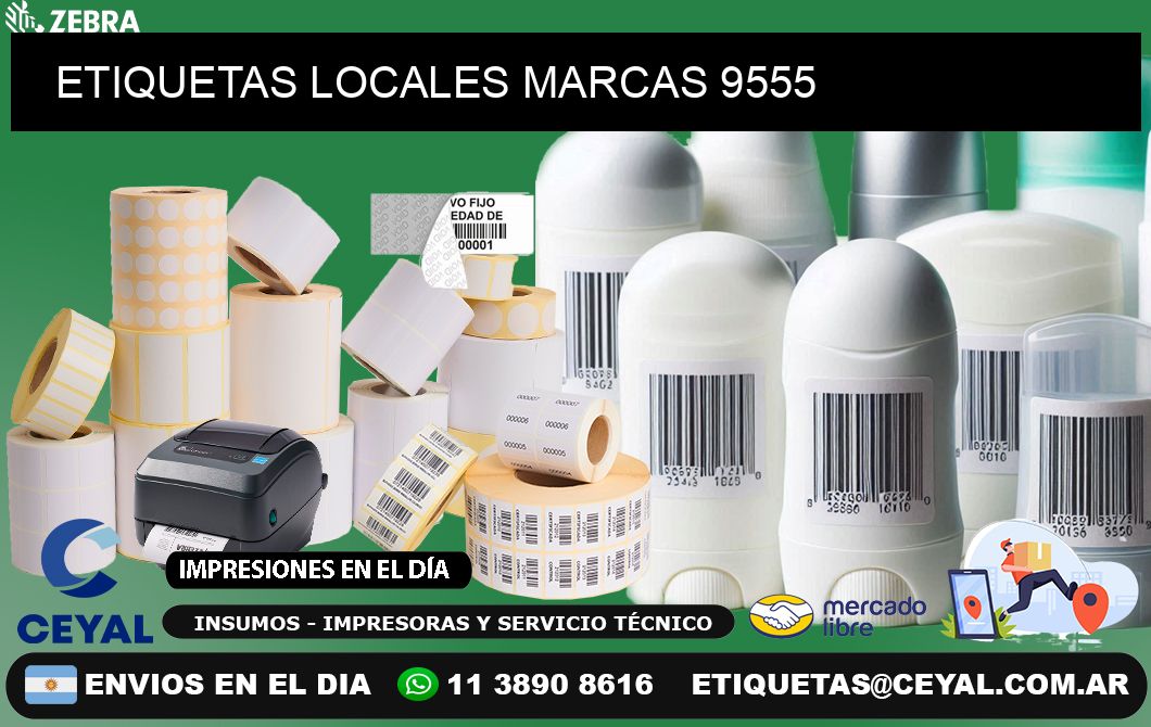 ETIQUETAS LOCALES MARCAS 9555