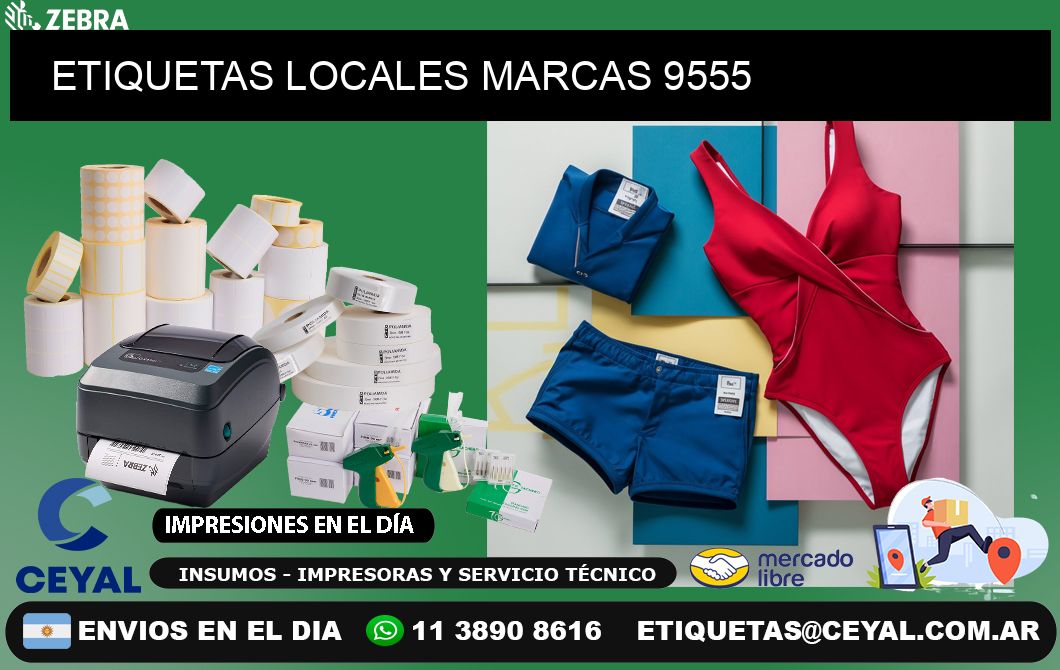 ETIQUETAS LOCALES MARCAS 9555