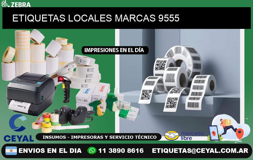 ETIQUETAS LOCALES MARCAS 9555