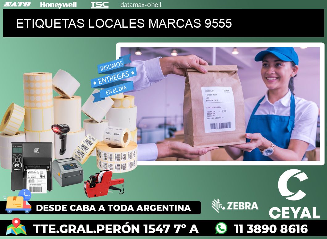 ETIQUETAS LOCALES MARCAS 9555