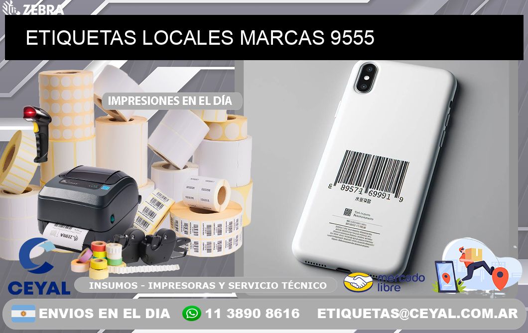 ETIQUETAS LOCALES MARCAS 9555