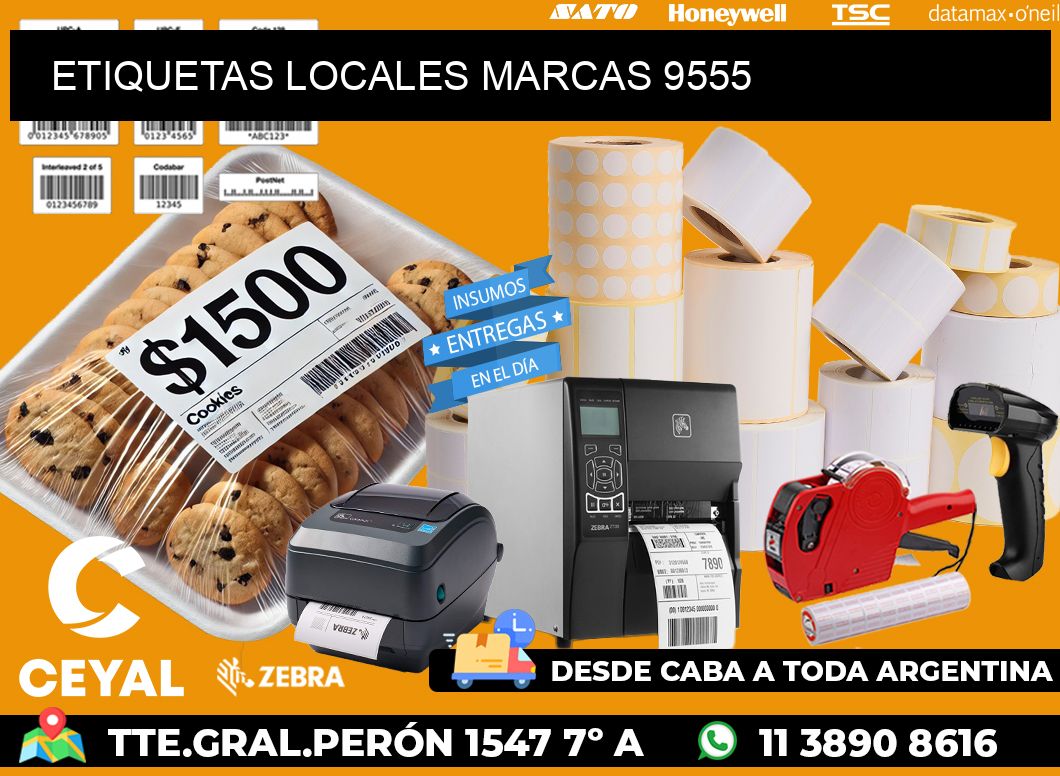 ETIQUETAS LOCALES MARCAS 9555