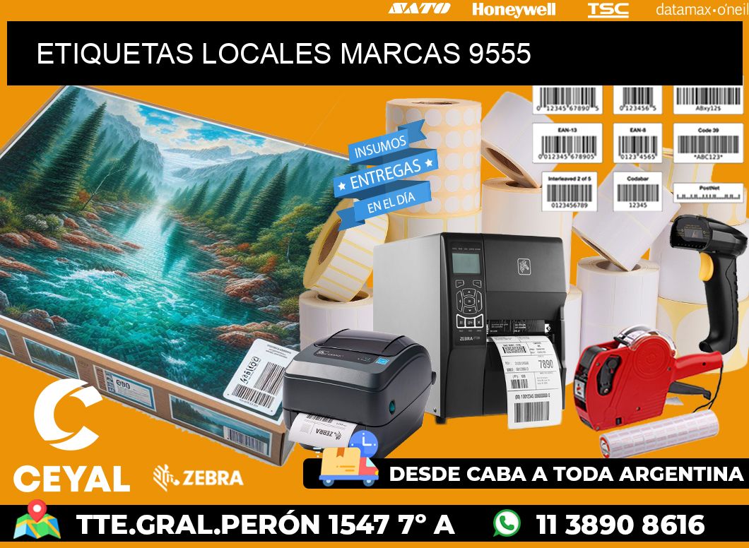 ETIQUETAS LOCALES MARCAS 9555