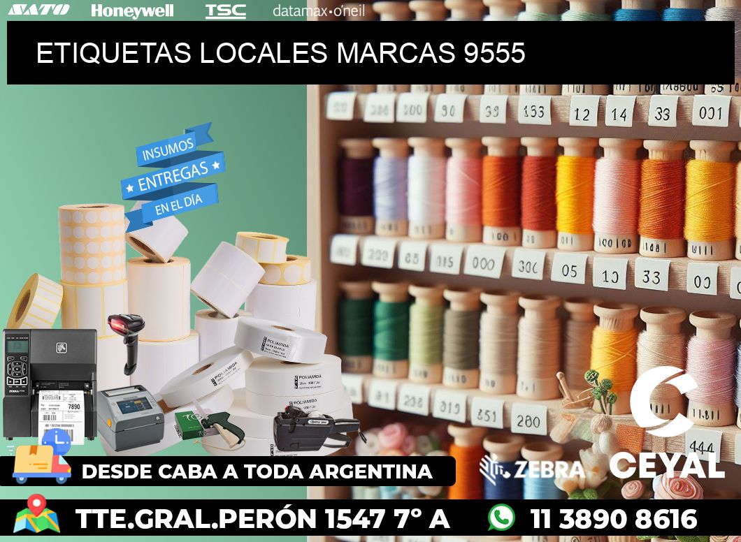 ETIQUETAS LOCALES MARCAS 9555