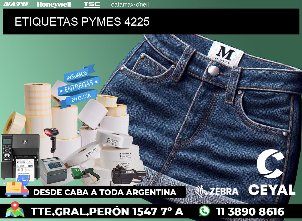 ETIQUETAS PYMES 4225