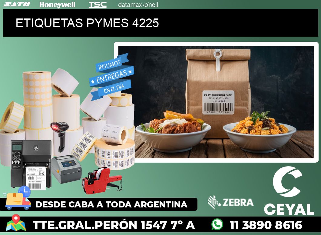 ETIQUETAS PYMES 4225