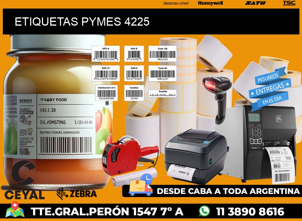 ETIQUETAS PYMES 4225