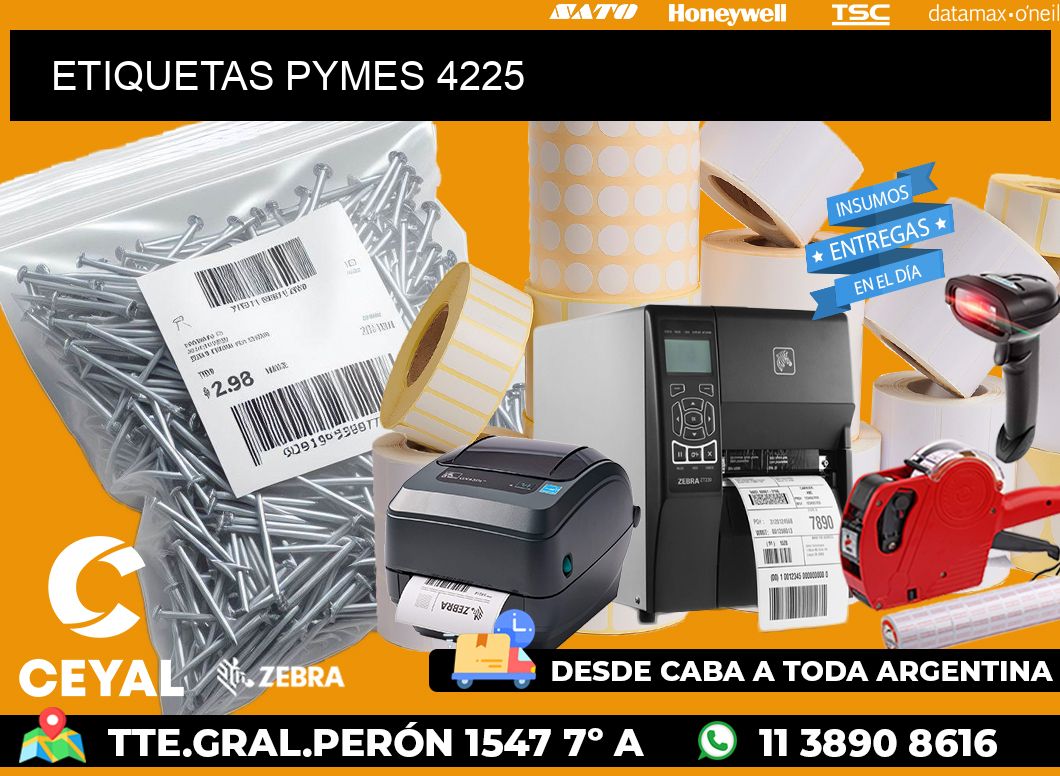 ETIQUETAS PYMES 4225