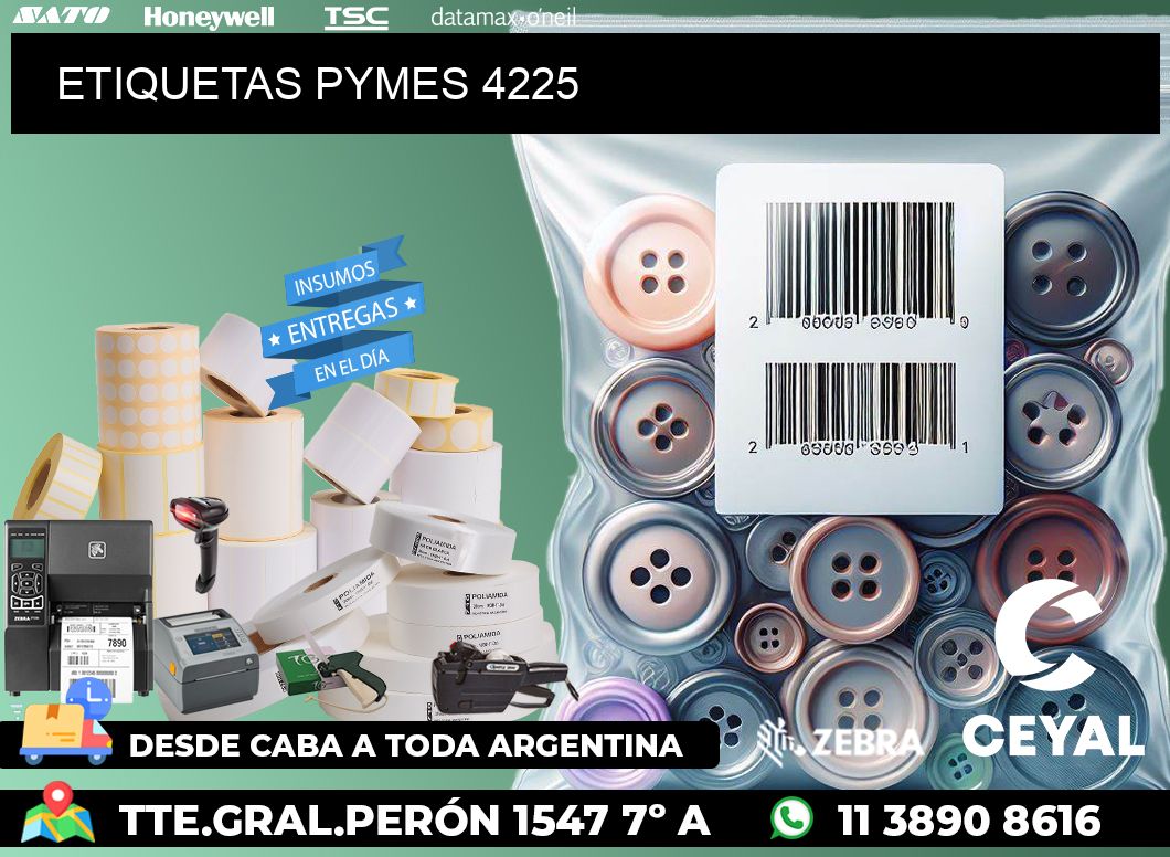 ETIQUETAS PYMES 4225