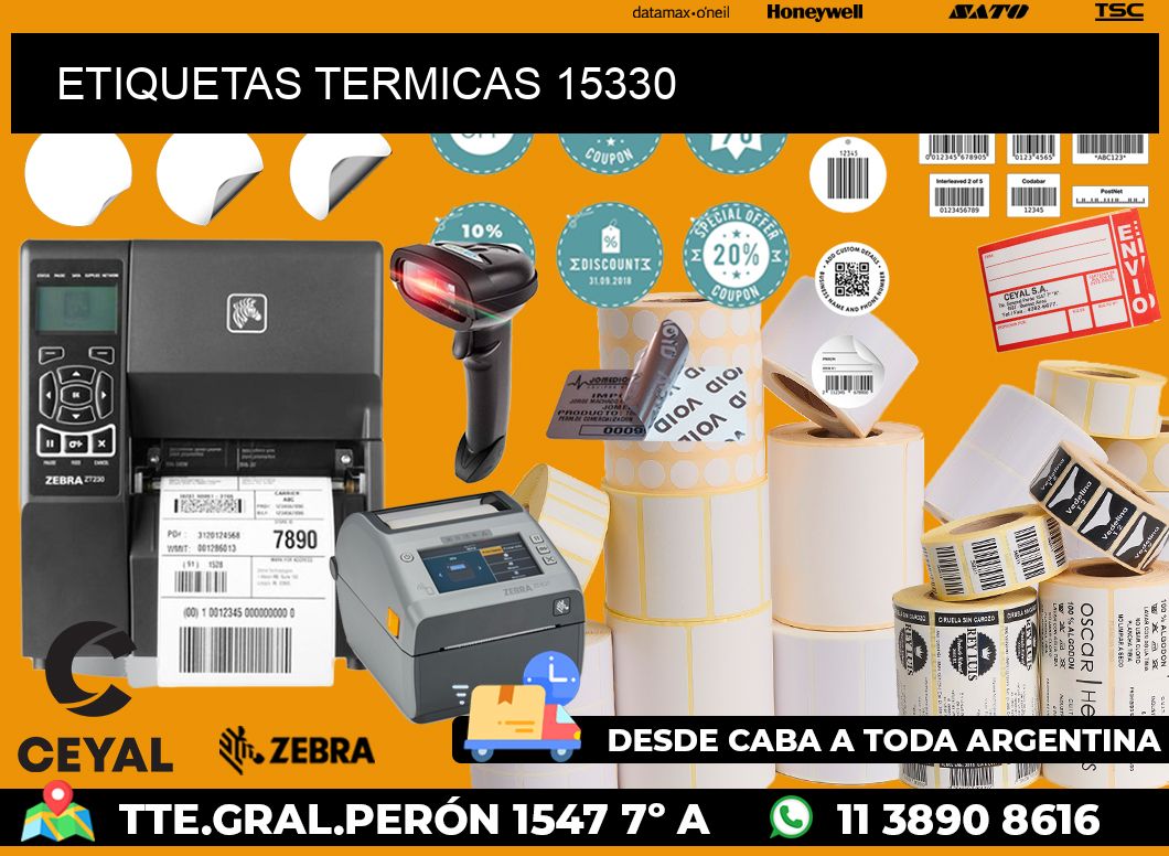 ETIQUETAS TERMICAS 15330