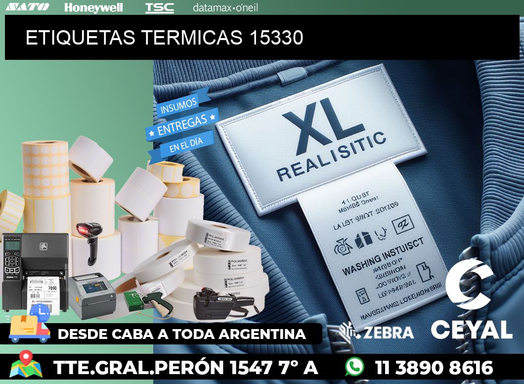 ETIQUETAS TERMICAS 15330