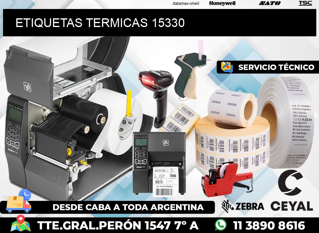 ETIQUETAS TERMICAS 15330